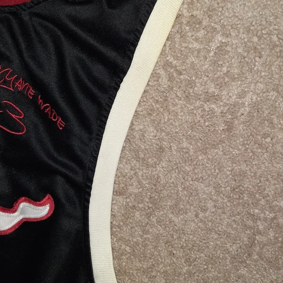 MEN'S MAJESTIC NBA DWAYNE WADE MIAMI HEAT JERSEY - Picture 9 of 10